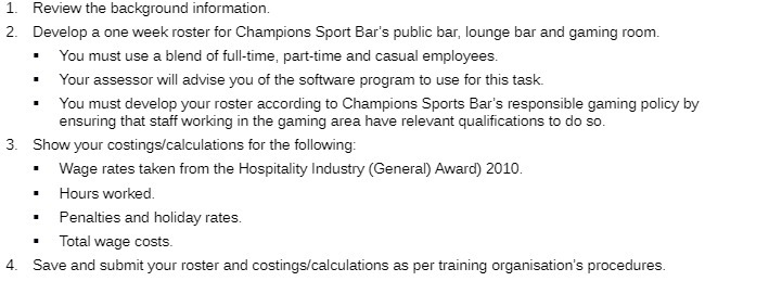 1. Review the background information. 2. Develop