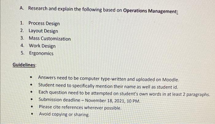 please provide as soon as possible A. Research