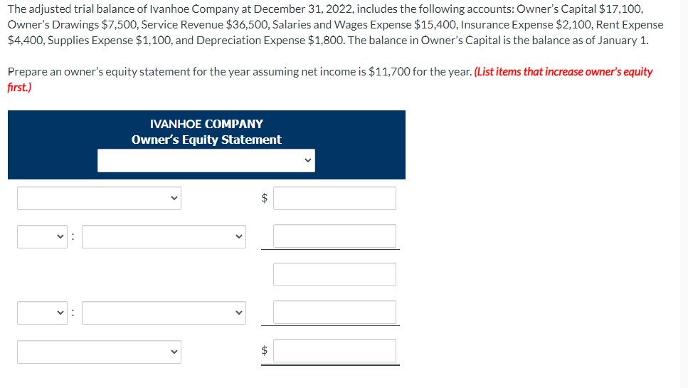 Please help to understand preparing an owner's