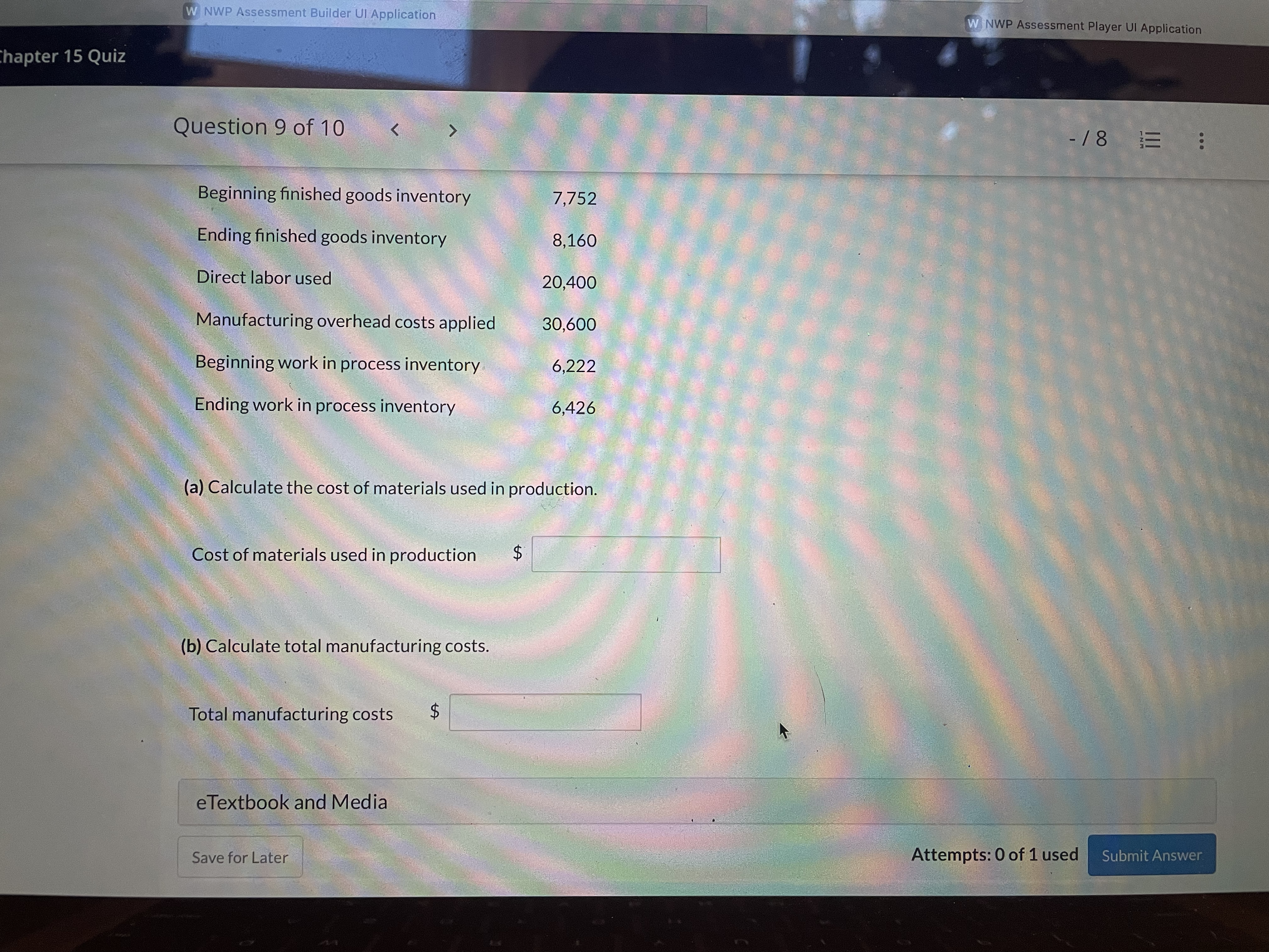W NWP Assessment Builder UI Application W NWP