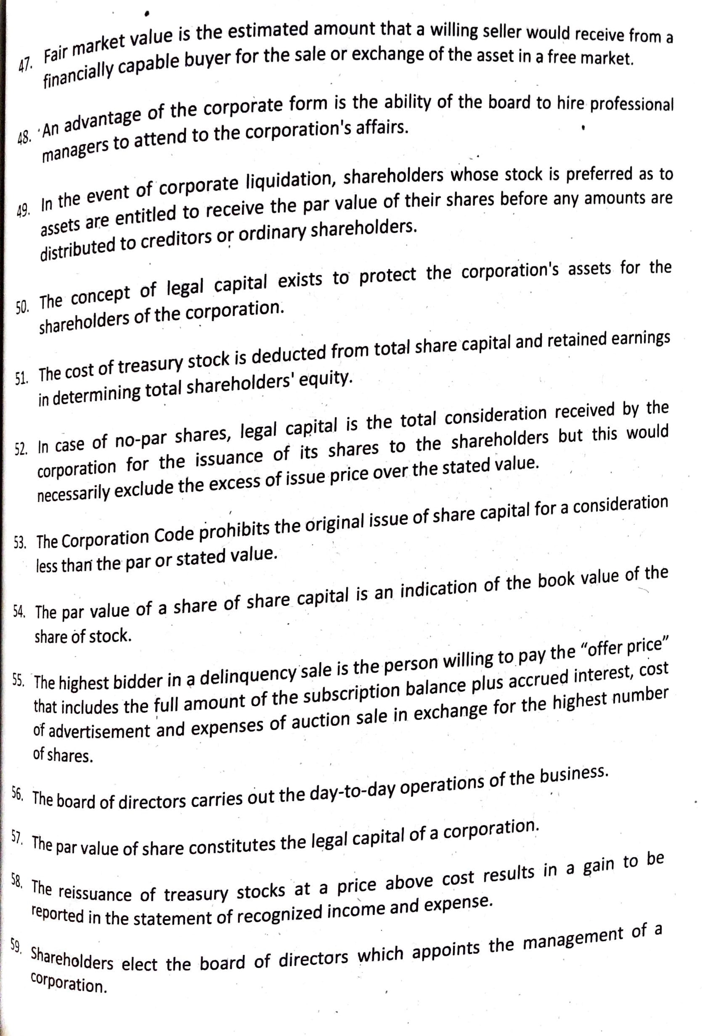 Required: True or False 33. The highest bidder in