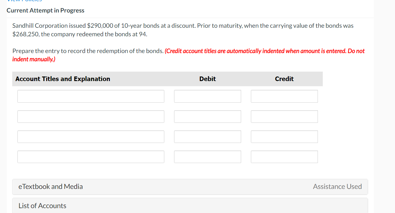 Current Attempt in Progress Sandhill Corporation