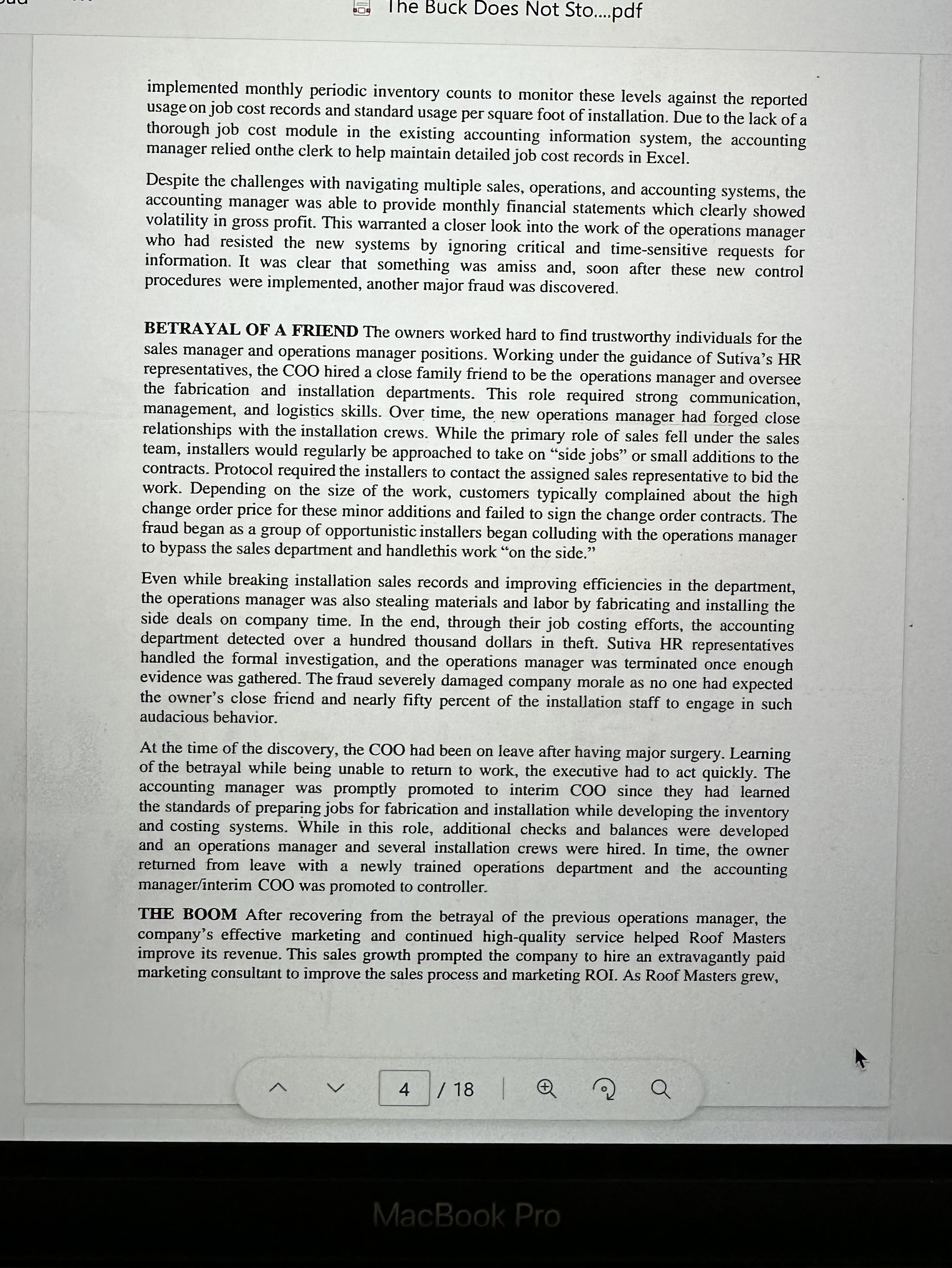 please help write this discussion case, thank you