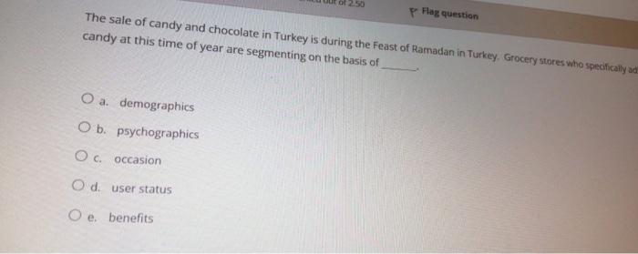 Flag question A strategy that involves developing