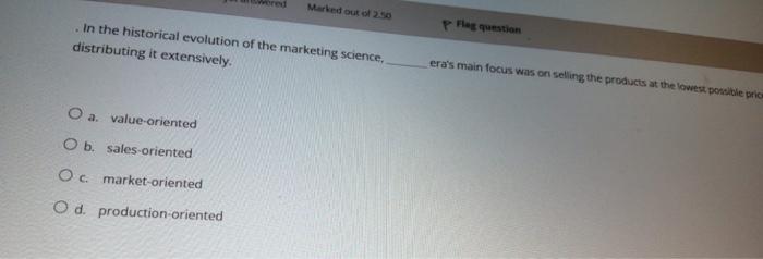 Flag question A strategy that involves developing