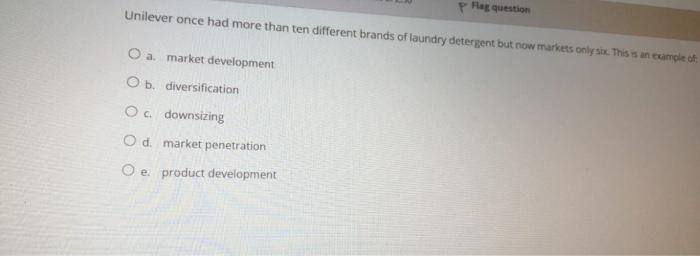 Flag question A strategy that involves developing