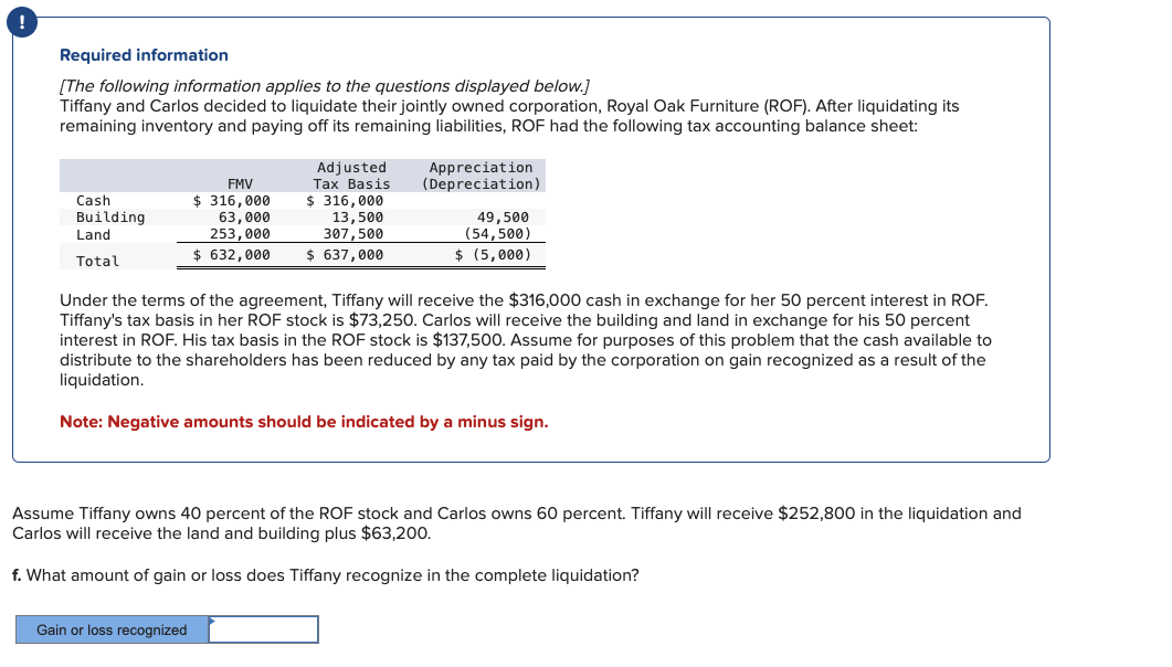 Required information [The following information