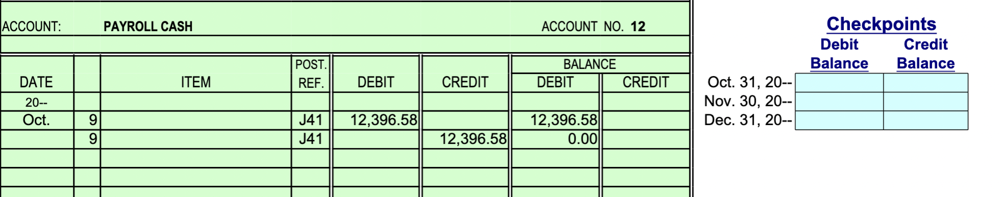 JOURNAL Page 41 POST. DATE DESCRIPTION REF. DEBIT