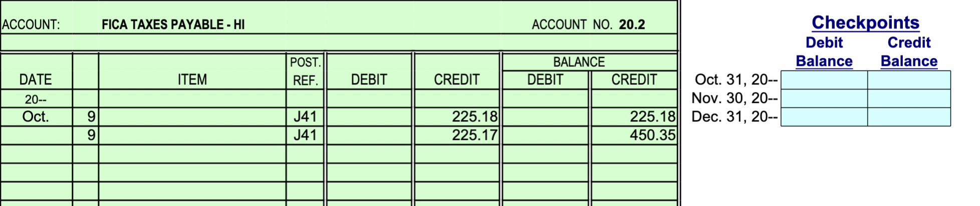 JOURNAL Page 41 POST. DATE DESCRIPTION REF. DEBIT