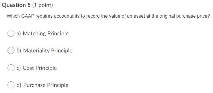 Question 1 (1 point) What does a balance sheet