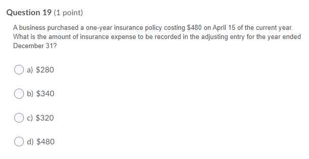 Question 1 (1 point) What does a balance sheet