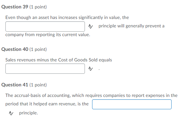 Question 1 (1 point) What does a balance sheet