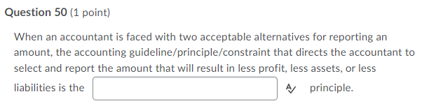 Question 1 (1 point) What does a balance sheet