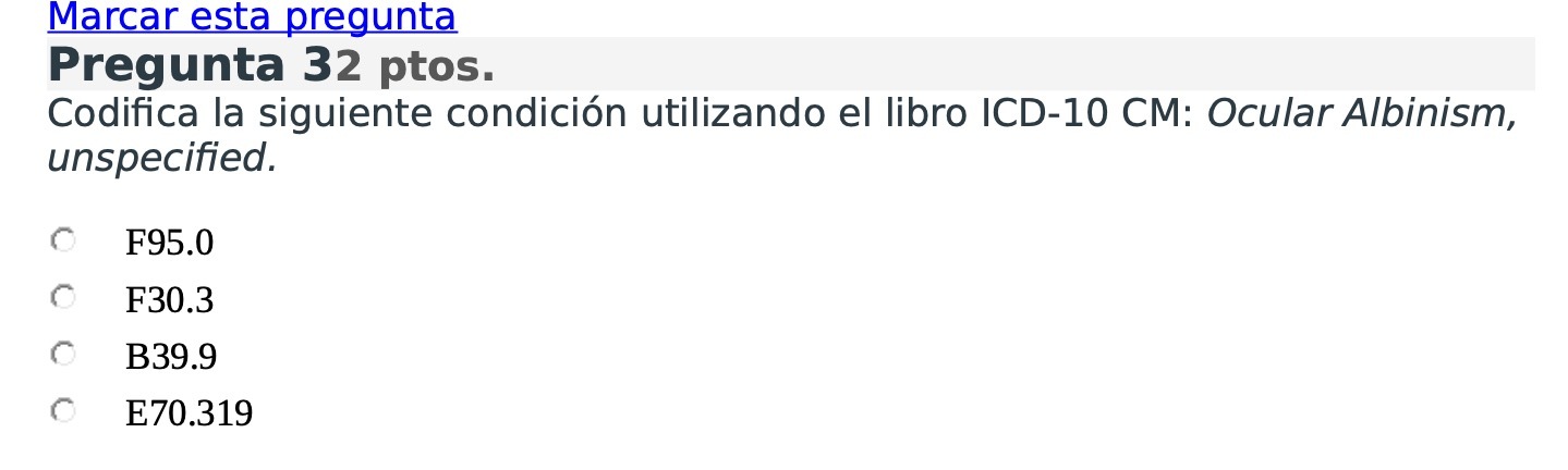 Marcar esta pregunta Pregunta 32 ptos. Codifica