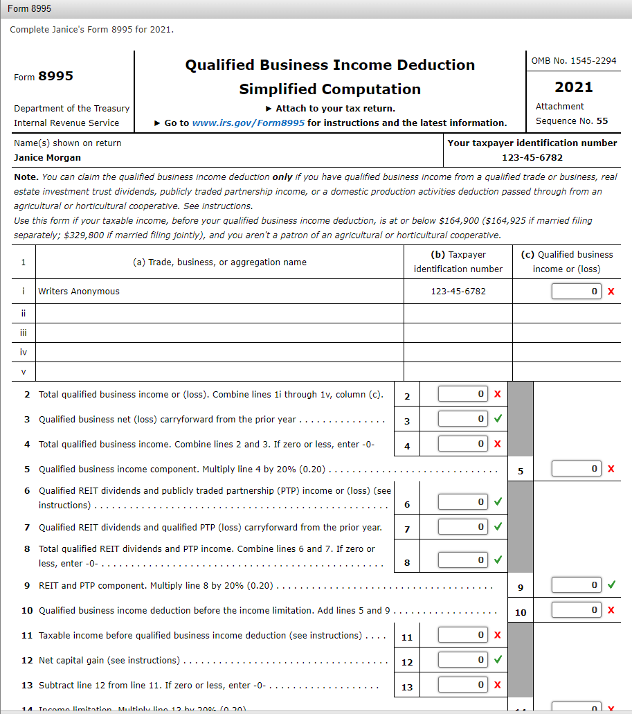 all Information provided, no missing information