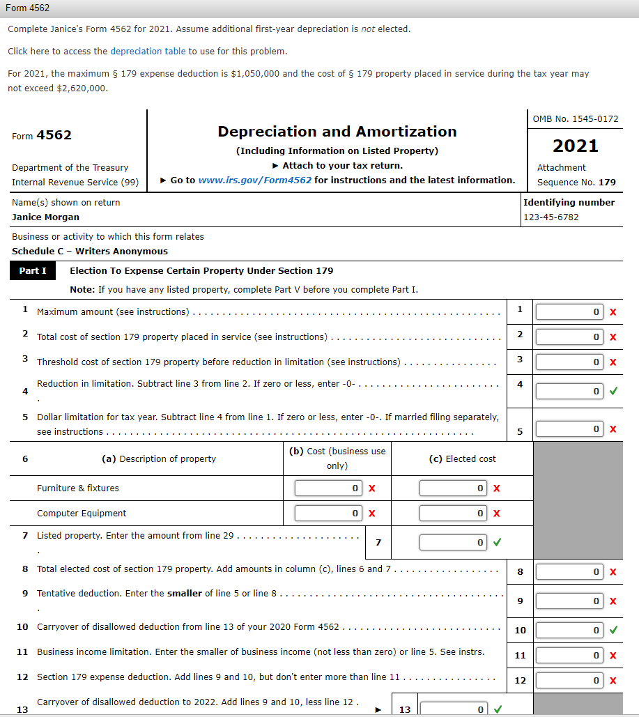 all Information provided, no missing information