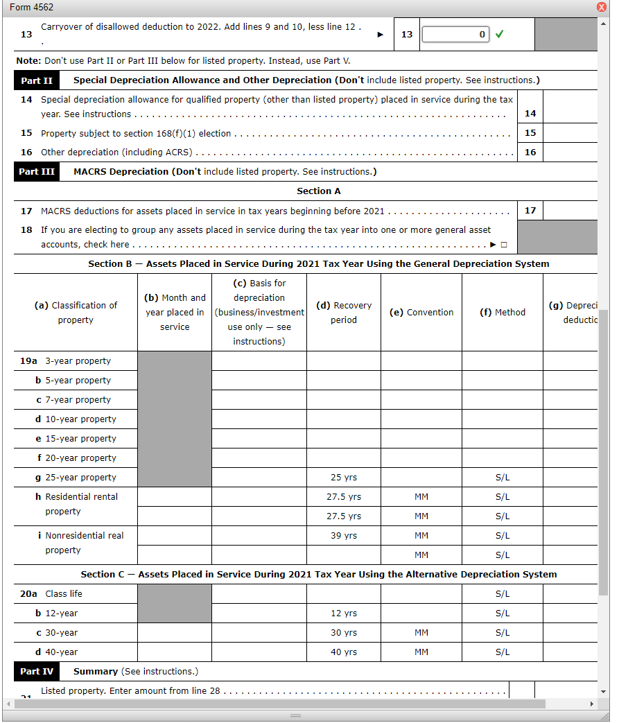 all Information provided, no missing information
