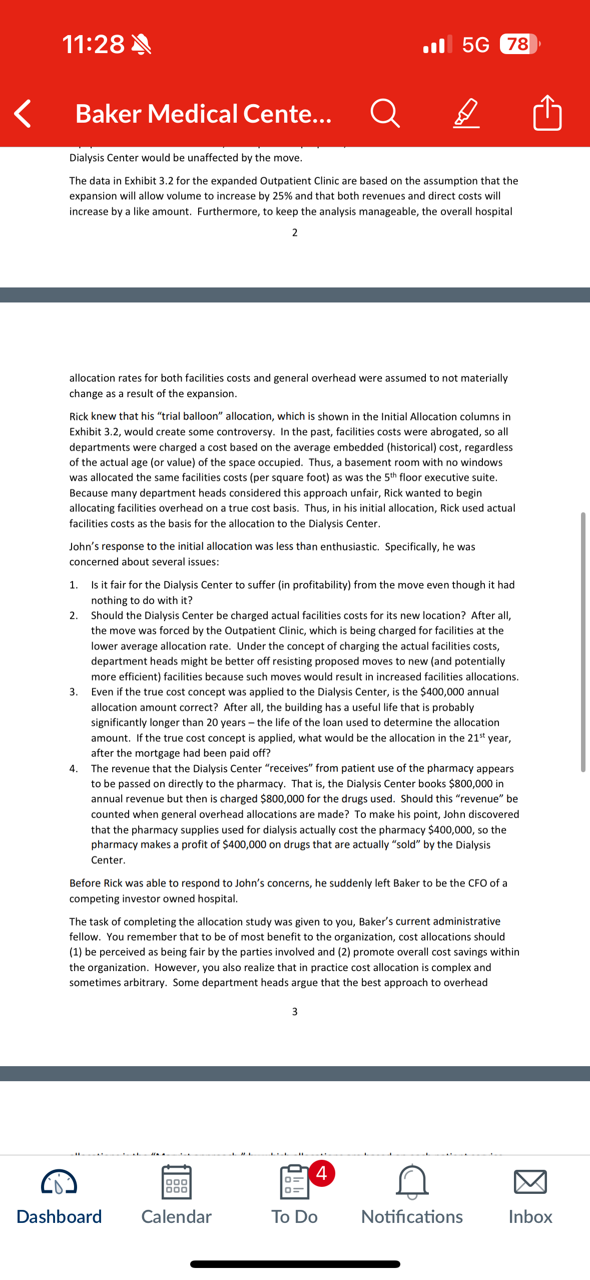 Case Study - Baker Medical Center : This case