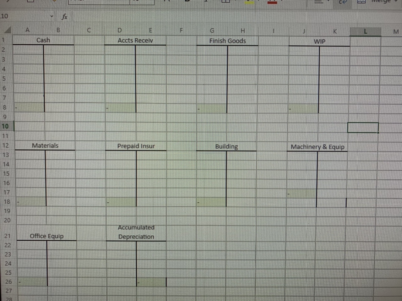 Below is the accounting problem. Spaces are exact