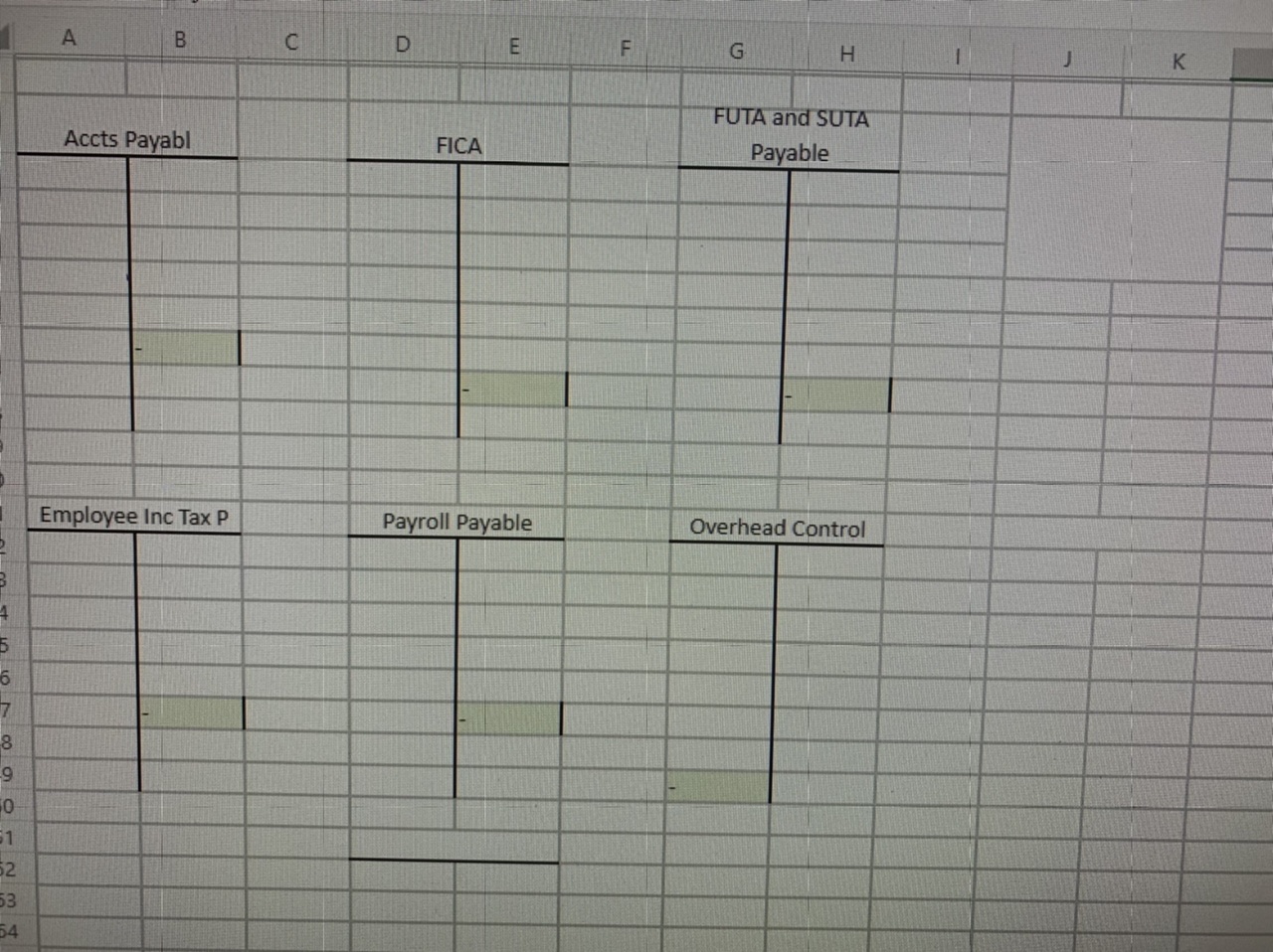 Below is the accounting problem. Spaces are exact