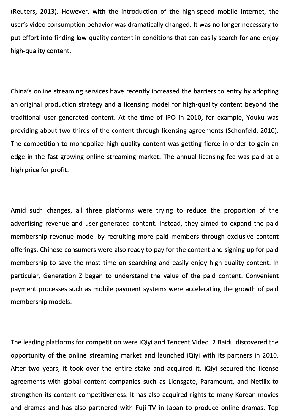 ByteDance: TikTok and Douyin in Online Streaming