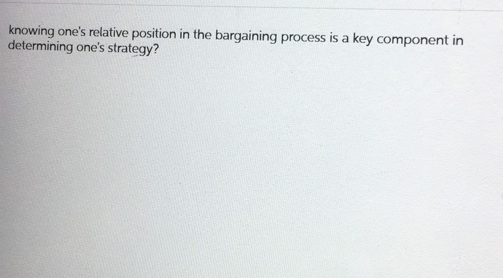 knowing one's relative position in the