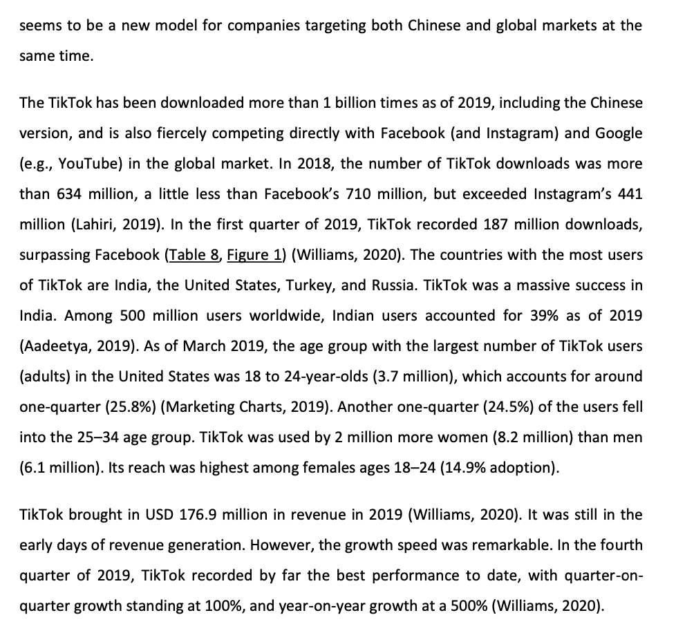 ByteDance: TikTok and Douyin in Online Streaming