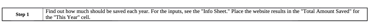 Find out how much should he saved each year. For