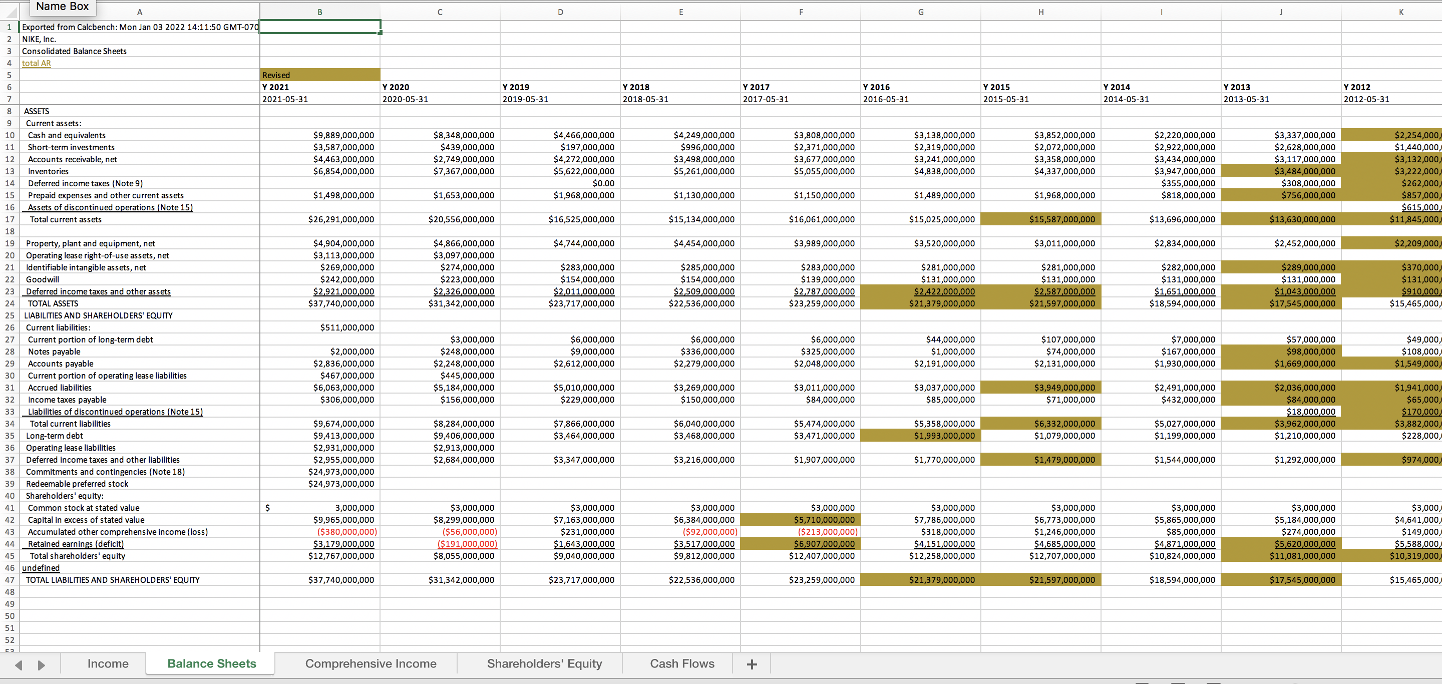 B14 X V fx =B10-B13 A B C D E F G H K 1 Exported