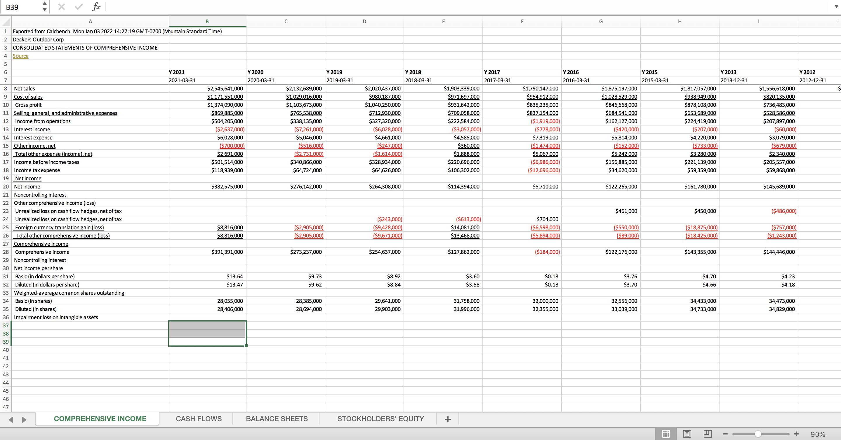 B14 X V fx =B10-B13 A B C D E F G H K 1 Exported
