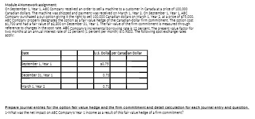 Module 4 Homework assignment: On September 1,