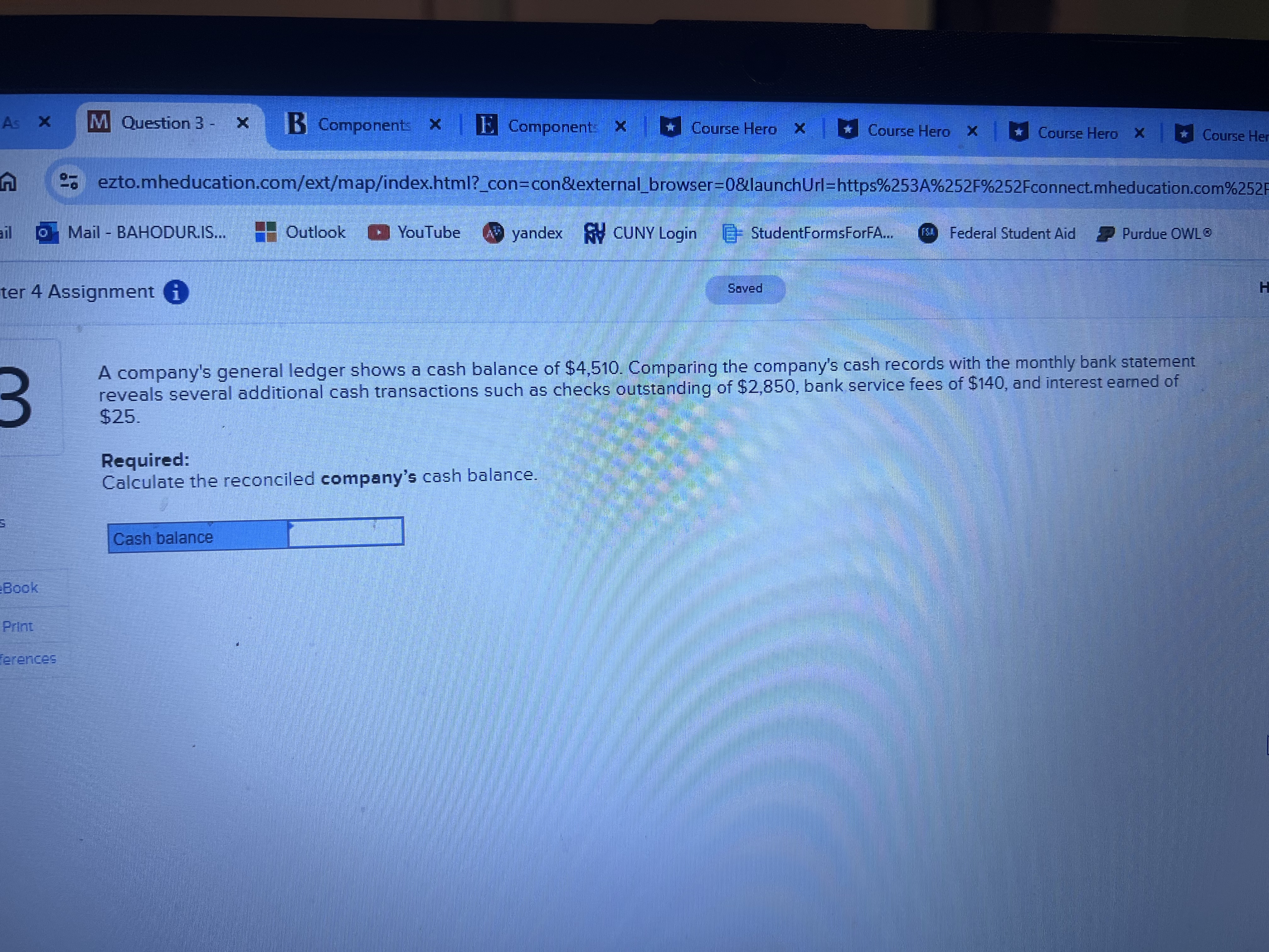 * Course Hero X -> CA