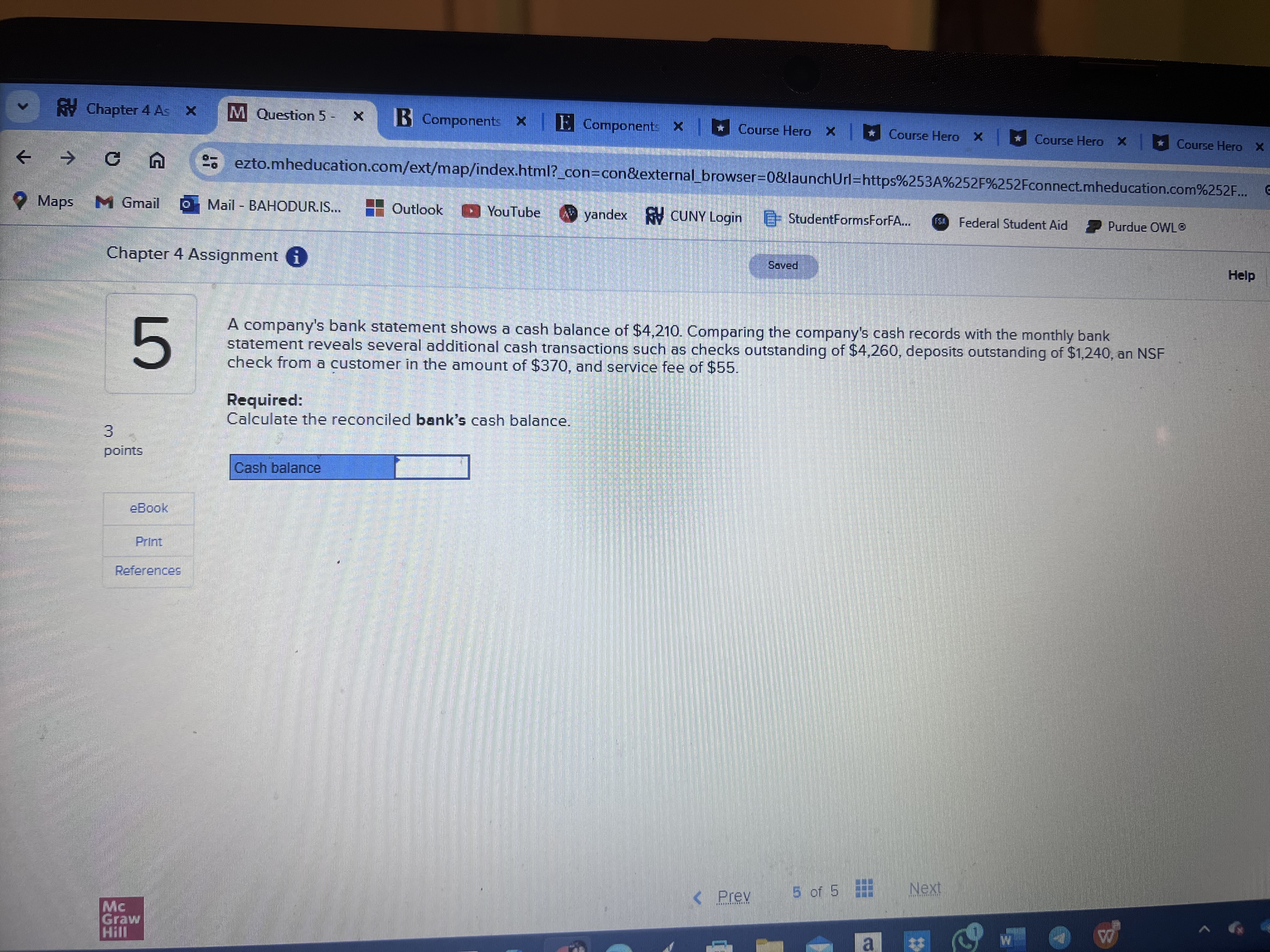 * Course Hero X -> CA