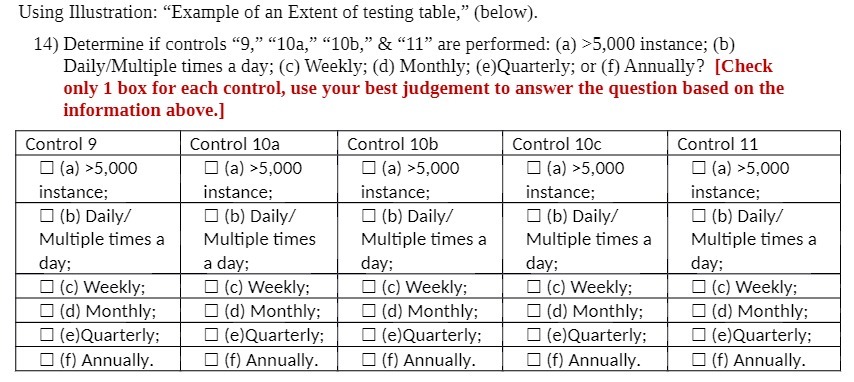 Using Illustration: "Example of an Extent of