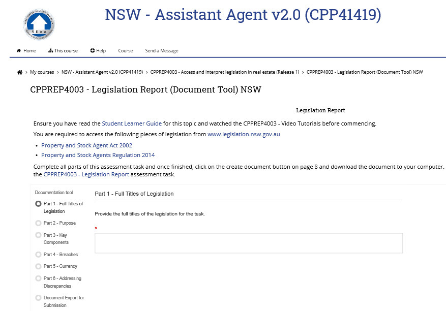 NSW - Assistant Agent v2.0 (CPP41419) HEAA # Home