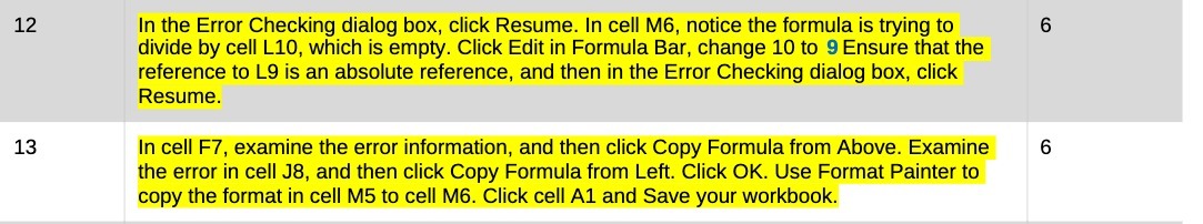 12 13 In the Error Checking dialog box, click