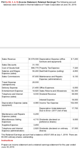 Please answer these questions P4.7 (LO4, 5)