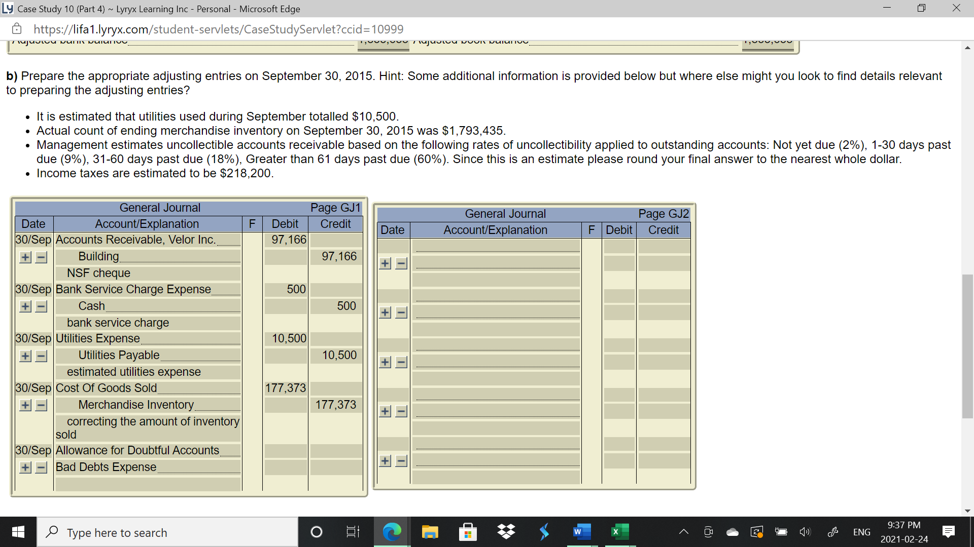Ly Case Study 10 (Part 4) ~ Lyryx Learning Inc -