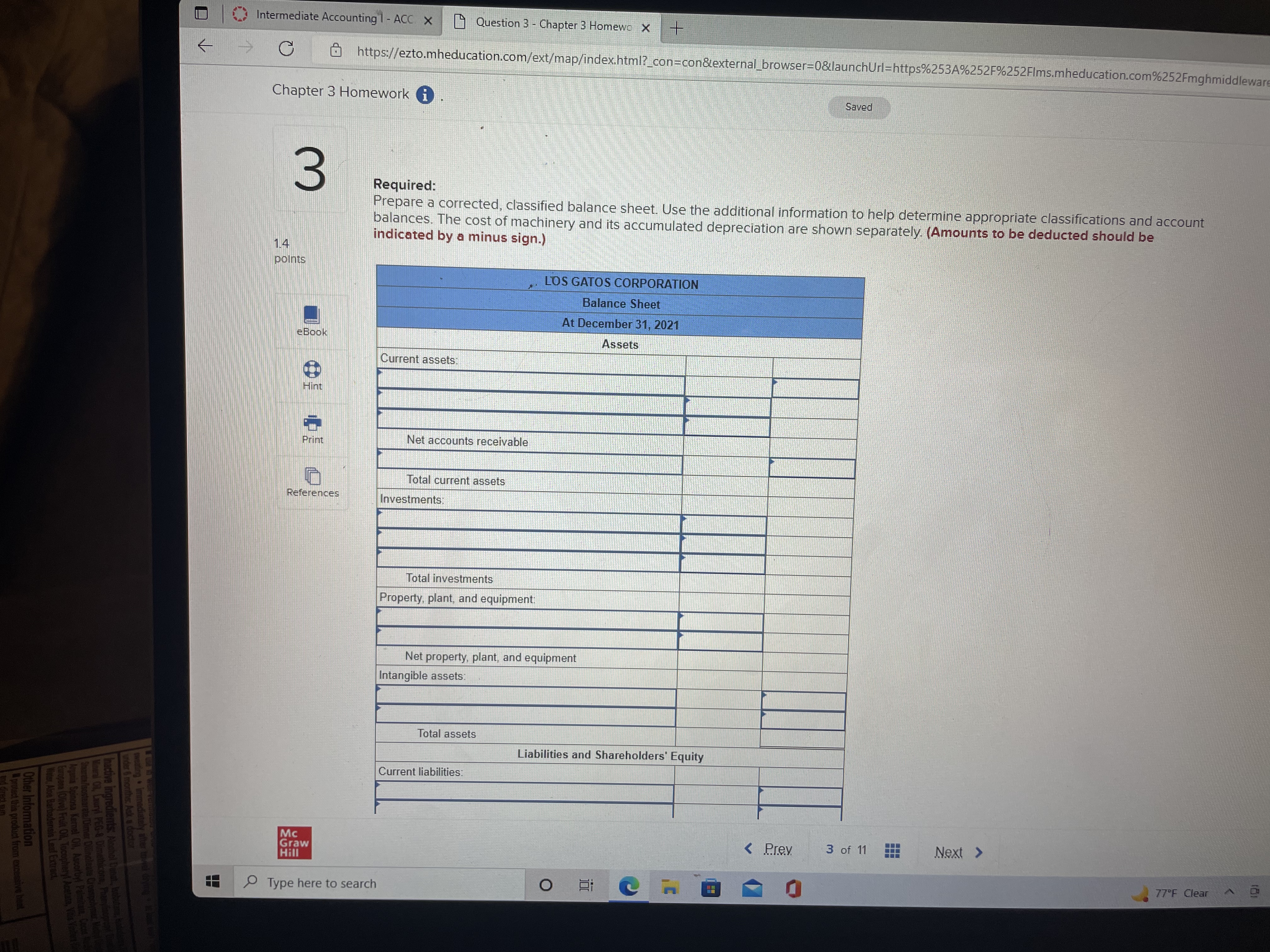 Intermediate Accounting 1 - ACC. X Question S -