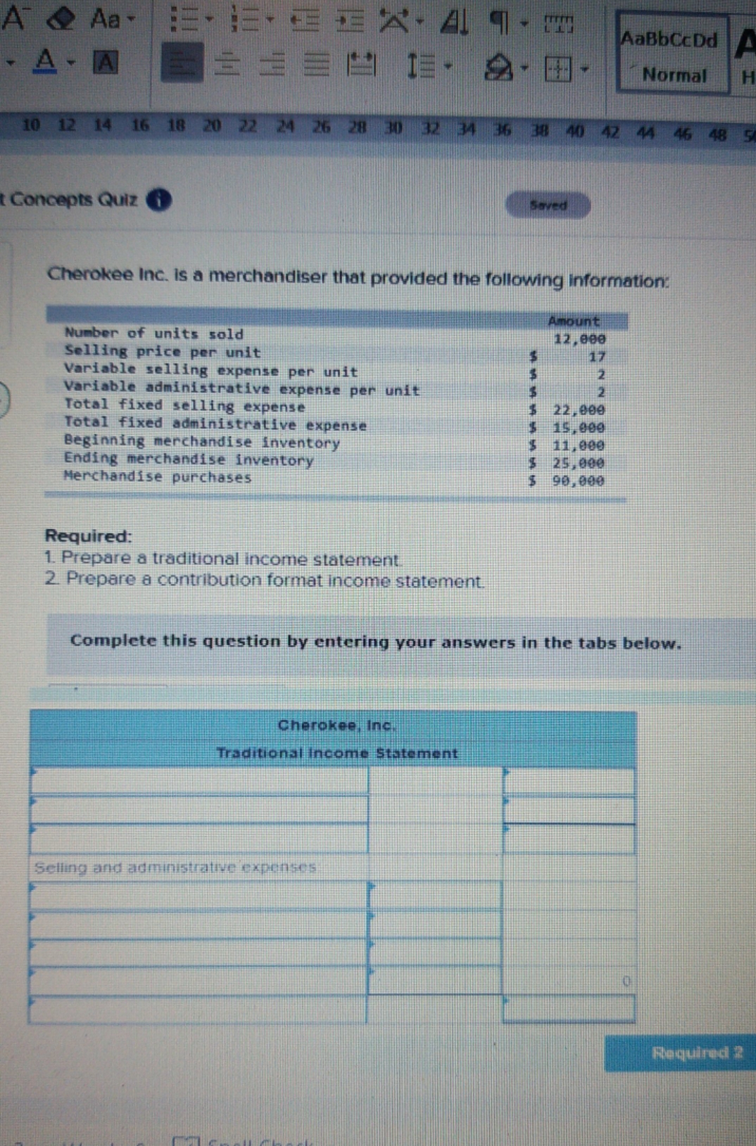 please answer this A Q Aa AaBbCcDd A Normal 10 12