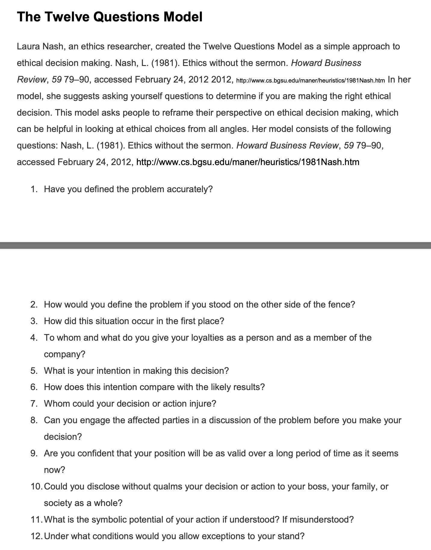 PLEASE ANSWER EACH QUESTION IN ONE TO TWO