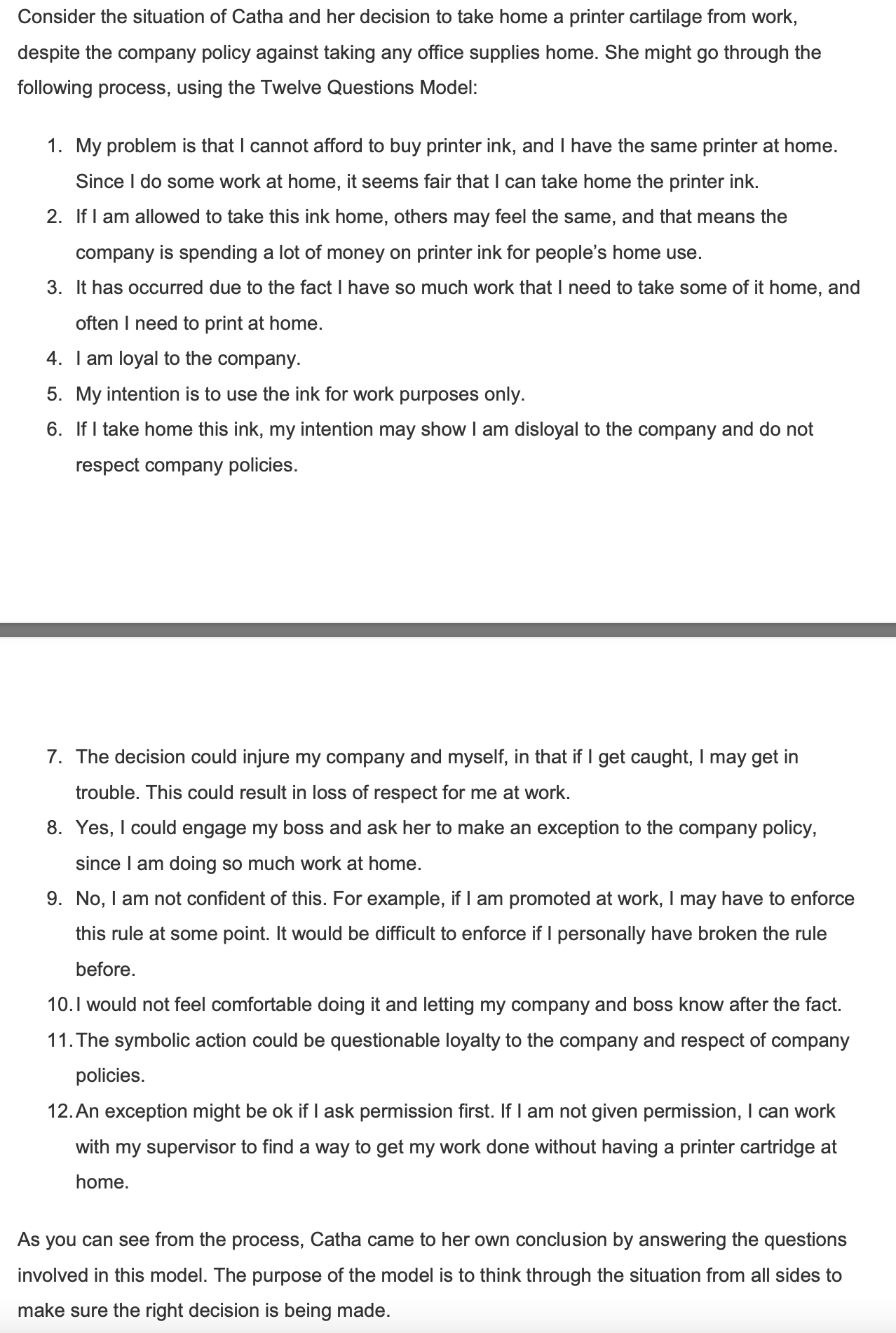 PLEASE ANSWER EACH QUESTION IN ONE TO TWO