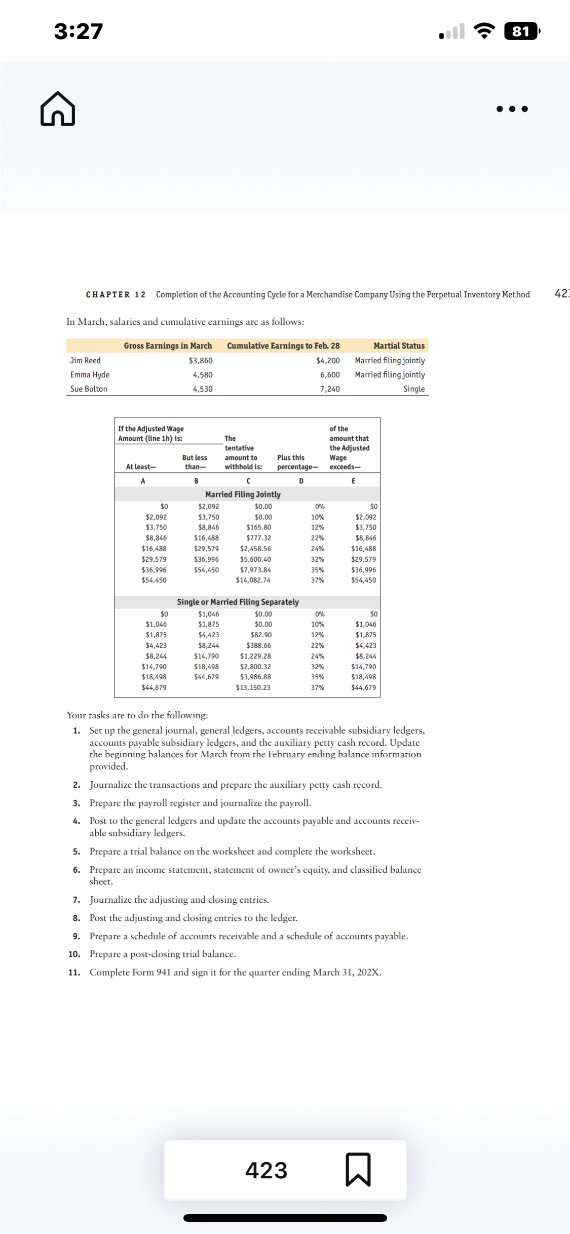 3:27 81 . . CHAPTER 12 Completion of the