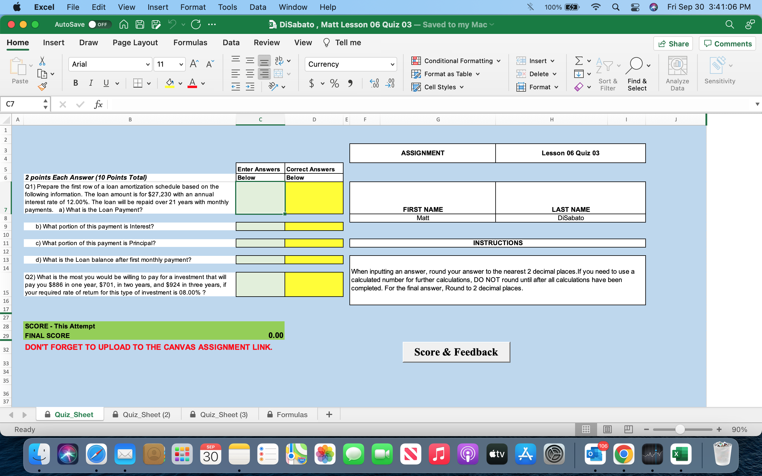 Excel File e Edit View Insert Format Tools Data