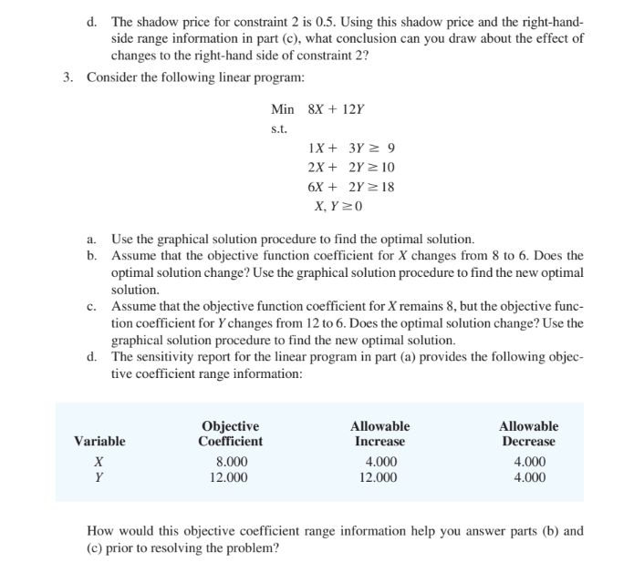1. Consider the following linear program: Max 3A