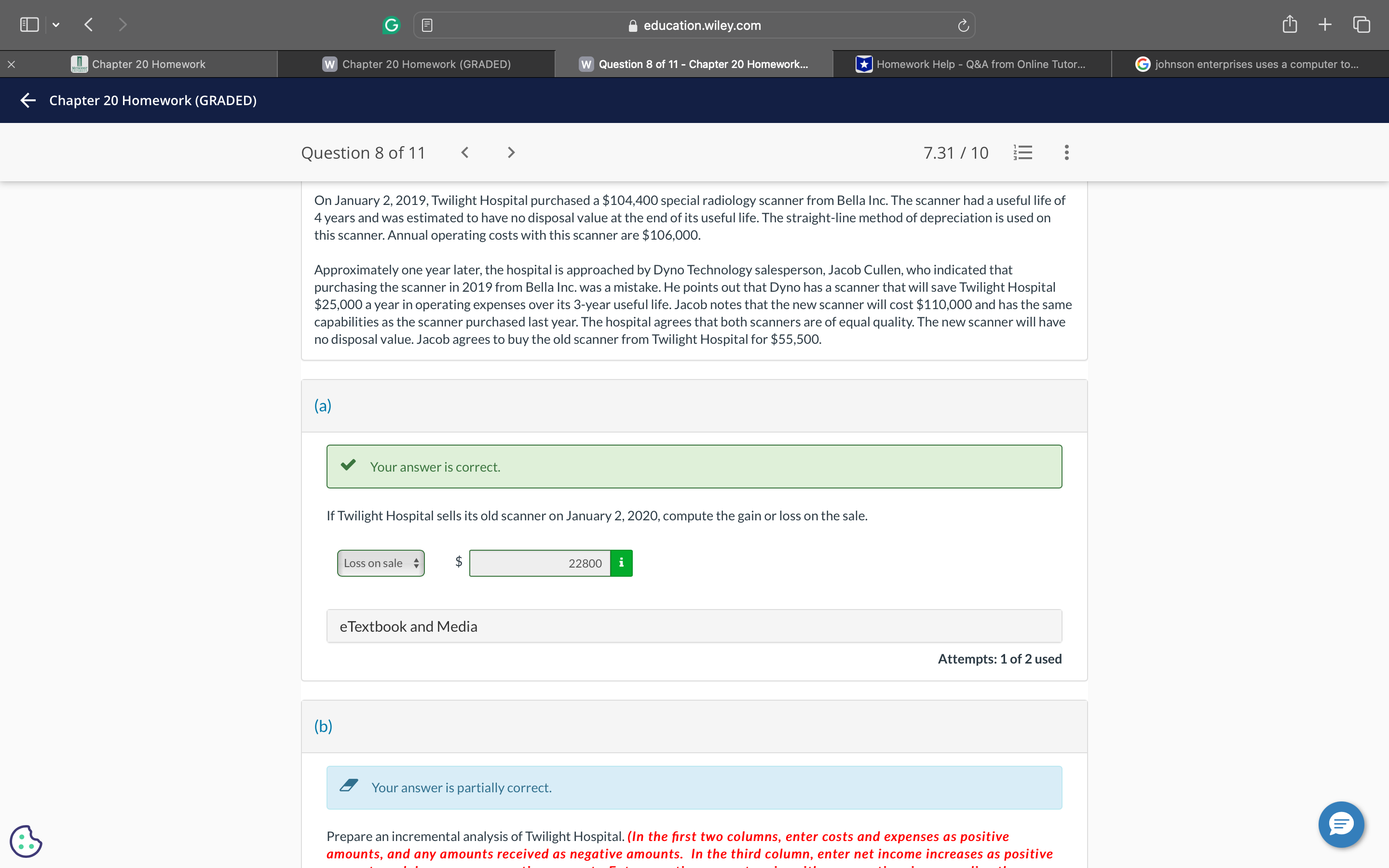 R @& education.wiley.com Chapter 20 Homework