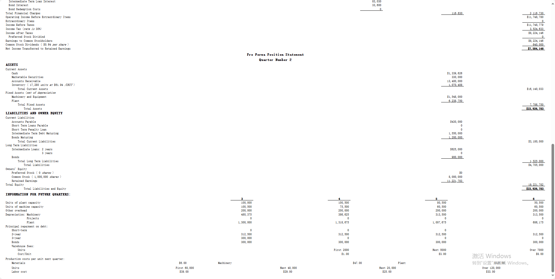 Pro Forma Homework #5 Fall 2024 (2 points)