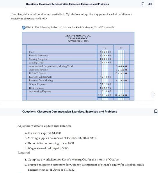 Questions. Classroom Demonstration Exercises.