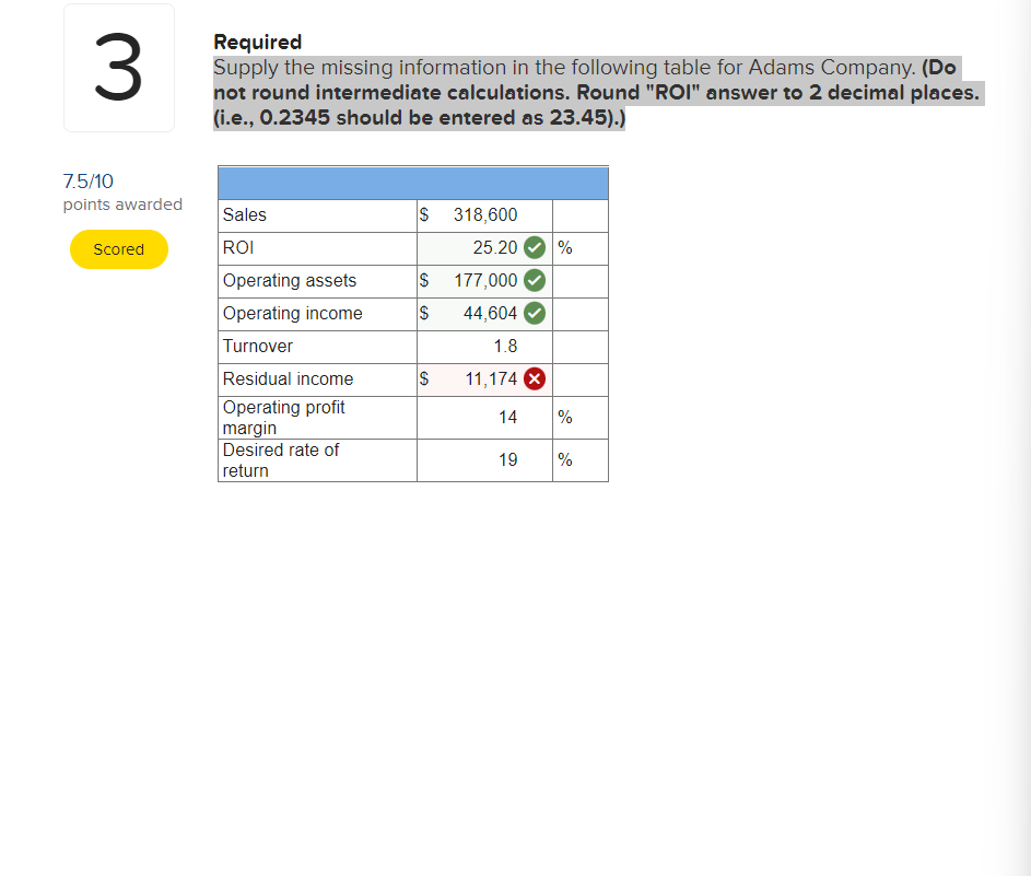 Requrred 3 Supply the missing information in the