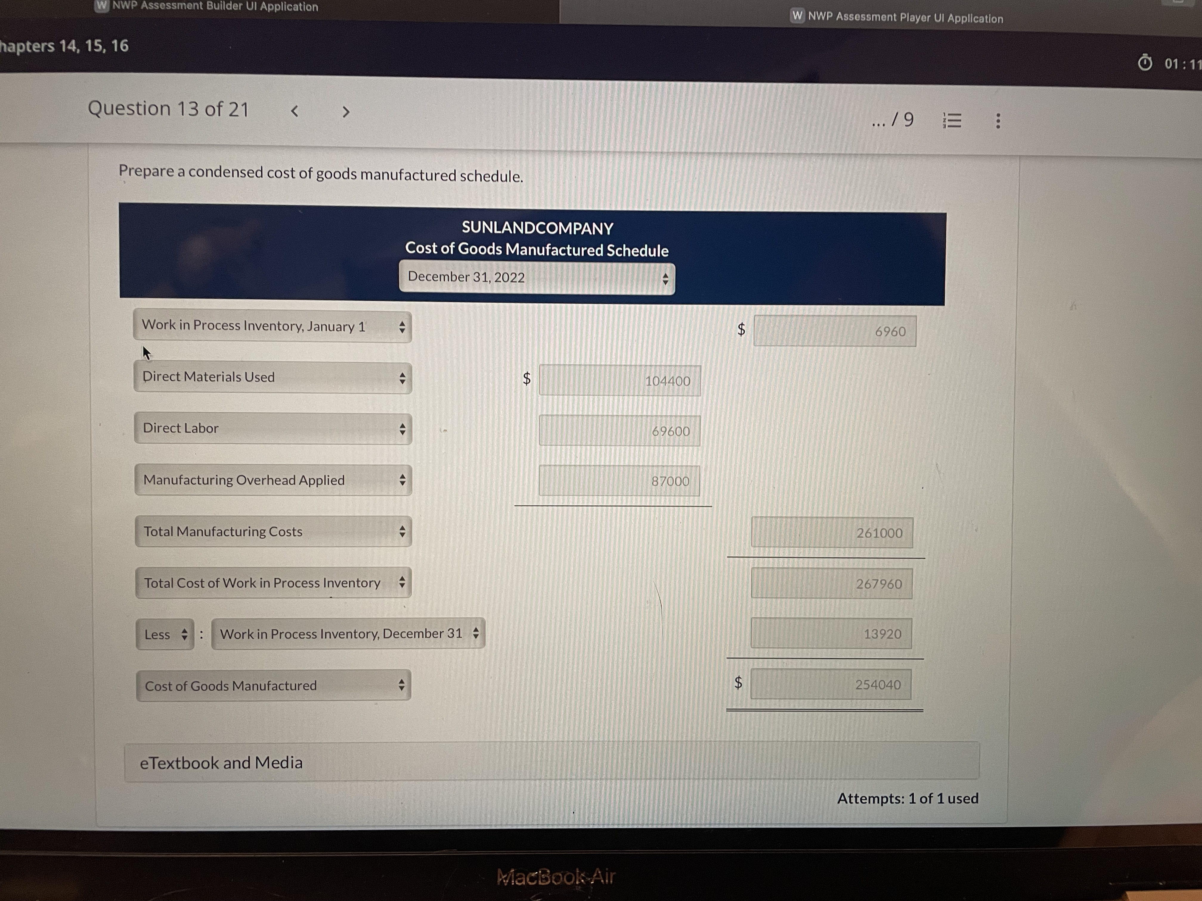 W NWP Assessment Builder UI Application W NWP